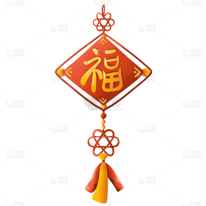 手绘-中国结元素装饰贴纸24