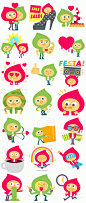 Line Stickers - Best Friends For Life on Behance