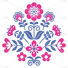 贺卡,瑞典,矢量,自然,式样,可爱的,刺绣,挪威,丹麦,花