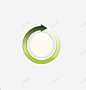 绿色圆形箭头图标 设计图片 免费下载 页面网页 平面电商 创意素材