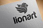 Lionart Logo Design : Lionart logo design.