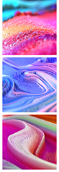 抽象彩色渐变流体金属波浪高光熔岩有机物颗粒背景PNG图片素材-淘宝网