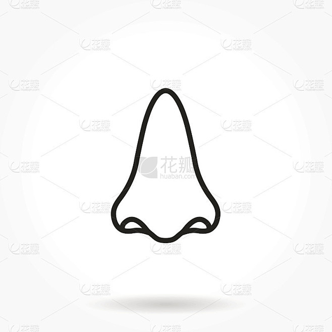 鼻子图标。
