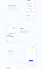 uiux product ios mobile app clean White finance Bank iphone