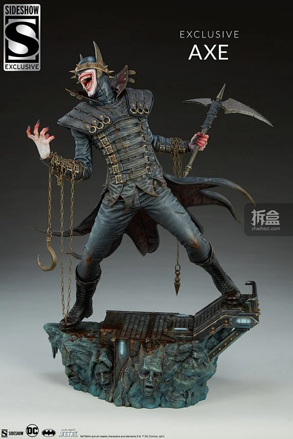 SIDESHOW DC经典反派 BATMAN WHO LAUGHS 狂笑之蝠 雕像 - 拆盒 : Sideshow发布了《狂笑之蝠》雕像。雕像 ...