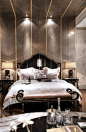 The texture on these walls are just total Glam Walls. Pinned By Vicki Visel Florido #homedesign #homedecor #bedroominspirations: