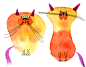 The Cat Collection : Серия акварельных рисунков