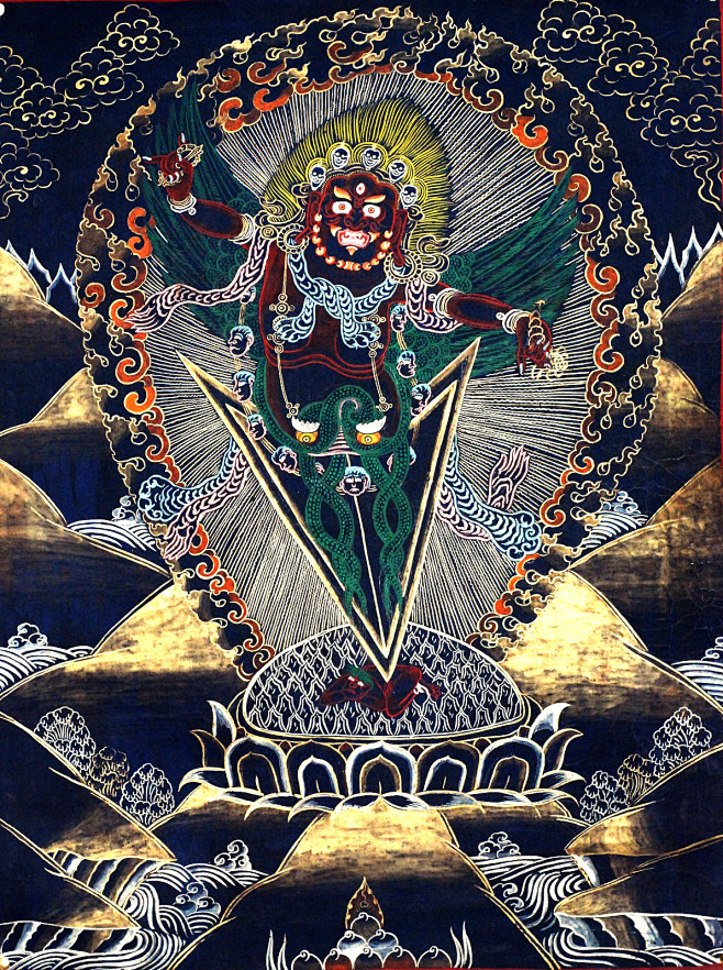 莲师降服怖魔的忿怒化身