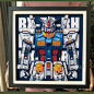 高达rx78RH元祖无限维度kala纸艺立体画模型配画客厅装饰男友礼物