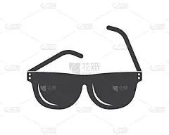 太阳镜标志图标矢量插图设计