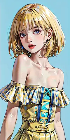 06187-1434935114-(masterpiece, high quality, highres,Highest picture quality),(Master's work),blue background,dynamic Angle,Solid color backgroun