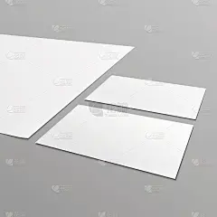 空白文具布局，A4纸，名片。