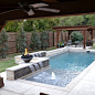 Affordable, Premium Small Dallas Small Plunge Rectangular Pool Design Ideas, Remodels & Photos