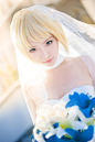 妙妙-的cosplay正片 fate/stay night saber型月10周年婚纱 | 半次元-发现你身边的同好