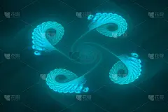 分形艺术背景的创意设计。抽象的分形。壁纸桌面、海报、封面小册子、卡片等装饰。迷幻。打印衣服，t恤。神