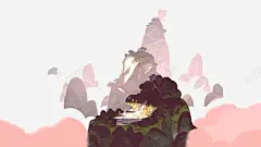 淡墨风景山 设计图片 免费下载 页面网页 平面电商 创意素材
