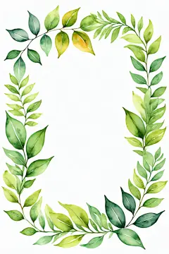 植物艺术边框元素