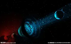黑色科技星球背景