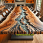 These Wood and Epoxy River Tables Are Where Elegance Meets the Wilderness!