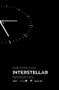 INTERSTELLAR : A minimal design for the interstellar movie poster.