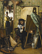 中間色調的照片 - 微相册Eduard Charlemont - Artist in his Studio