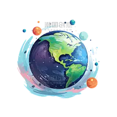 潮国创意行星的远程研究地球太空宇宙航天