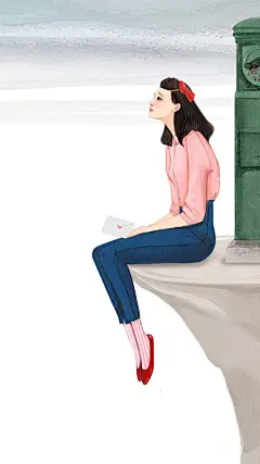 少女风卡通唯美手机锁屏壁纸