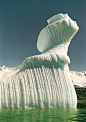 Spiral iceberg in Antarctica