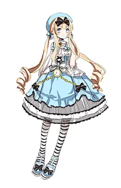 少女 二次元 插画 清新 华丽 唯美 可爱 意境 双马尾 萝莉 软萌 软妹 洛丽塔 洋装 人设 素材 服装 P站