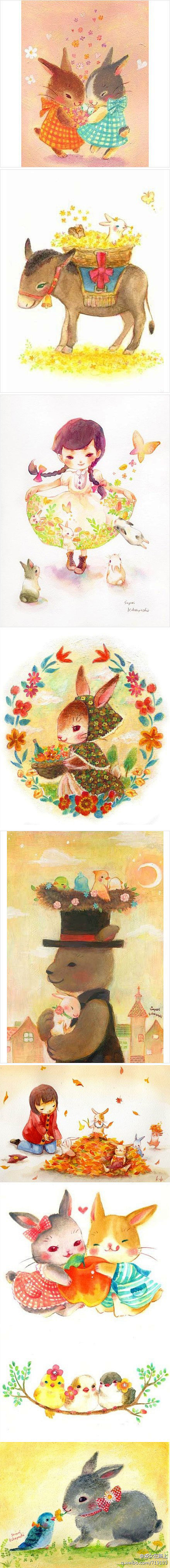 好大个萝莉：//@森女在路上: #森插画...