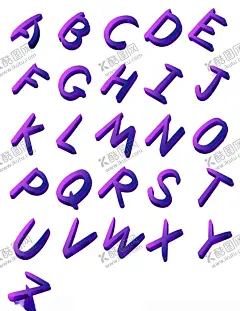 量扁平化立体26个英文字母渐变 【酷图网】26个英文,扁平化,插画,海报素材,渐变,渐变发,精选艺术字,立体