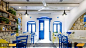 Santorini圣托里尼的希腊餐厅室内设计