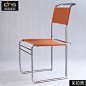 Breuer Chair布劳耶椅中古风金属钢管椅简约现代加厚革马鞍皮餐椅-淘宝网