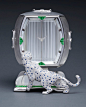 ASPREY ‘THE ART-DECO INSPIRED PANTHER MYSTERY CLOCK’