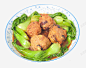 红烧狮子头 美味的 肉丸 菜肴 蔬菜 青菜 香菇油菜 黄色 元素 免抠png 设计图片 免费下载 页面网页 平面电商 创意素材