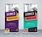 trendy rollup creative banner design template