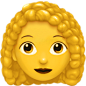 Apple iOS 16.4上的女人: 卷发