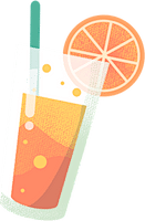 青年节渐变写实风格人物插画-果汁