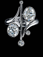戒指Jewellery Theatre EQUILIBRIUM RING Ref: E*1_010 WBP1 18K White Gold diamonds