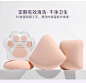 棉花糖气垫粉扑粉底液专用三角海绵粉饼扑上妆化妆干湿两用不吃粉-tmall.com天猫