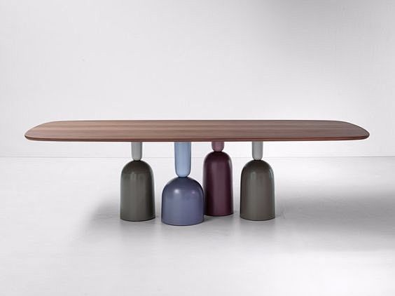 Rectangular wooden t...