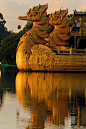 Karaweik Floating Restaurant, Kandawgyi Lake, Yangon, Myanmar | Hartfried Schmid via Flickr