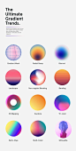 Trendy Gradients in Web Design. We can blend colors in multiple ways, the most common being linear or radial, radius, orientation, opacity or color points. Non-uniform blends, gradient mesh .Monotone, duotone, multicolor, gradient ramp, 3d mapping #Infogr