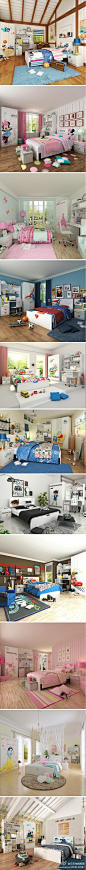 儿童房装修效果，动漫而又温馨的儿童房设计! 转