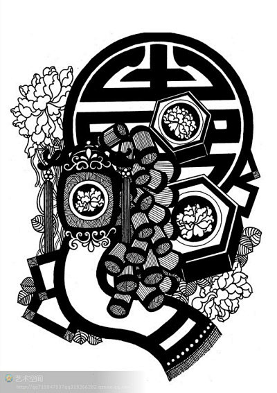 黑白装饰画欣赏