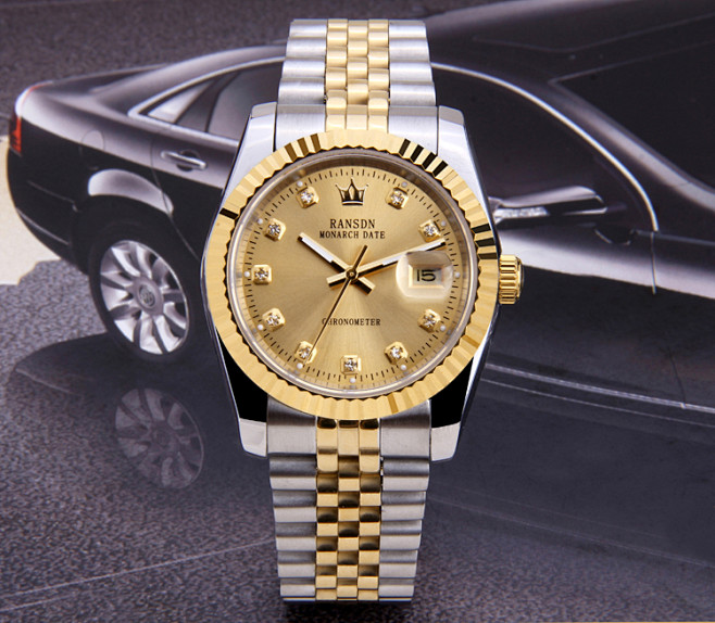 香港正品劳斯度全自动机械表背透金机芯男表男士手表5色选9i0i返利网