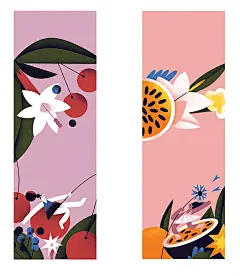 饮料包装设计扁平插画手绘包装-古田路9号-品牌创意/版权保护平台