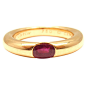 CARTIER Elipse Ruby Yellow Gold Band Ring
