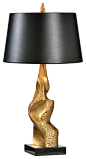 Frederick Cooper Cast Metal and Gold Victor Lamp 65457 - modern - Table Lamps - Benjamin Rugs and Furniture