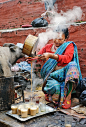 【尼泊爾】準備瑪沙拉茶(杜巴廣場，加德滿都)